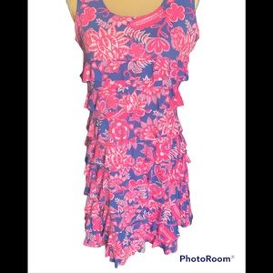 Lulu B resort wear ruffled shift nwot sz m